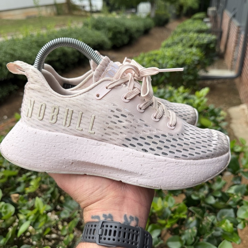NOBULL Journey Running Training Gym Sneakers Womens 7.5 Pastel Pink Lightweight